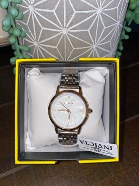 Invicta Wildflower Collection Tigerlily Two-Tone Silver and Rose Gold Watch NWT!